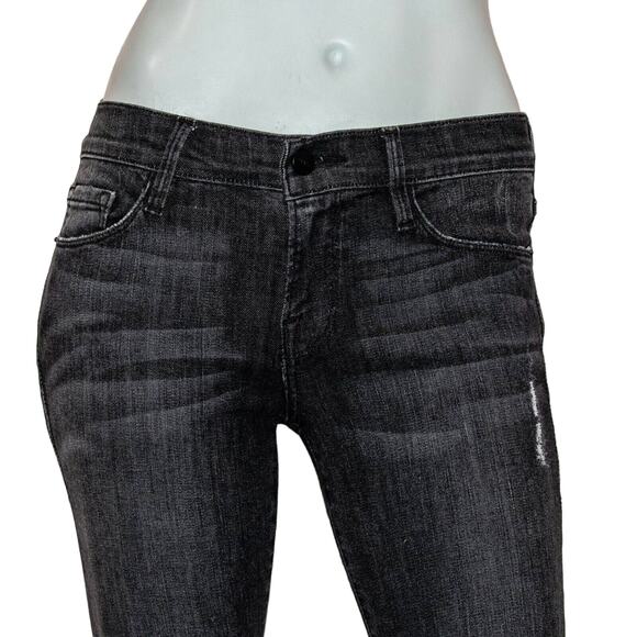 FRAME Denim the Le Skinny De Jeanne Jeans Mercer Distressed Size 25 - Picture 12 of 12